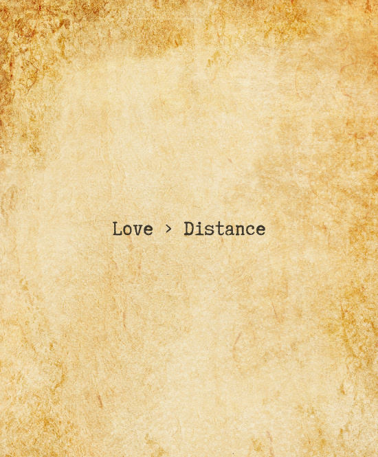 Love > distance. Long distance relationship LDR quote. Valentines Day Love Quotes